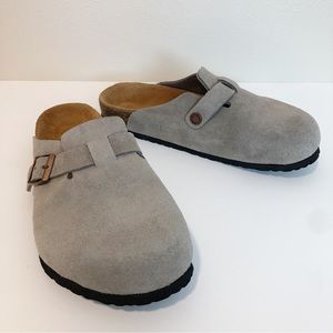 Birkenstock Boston Suede Leather Clog Size 38 NEW